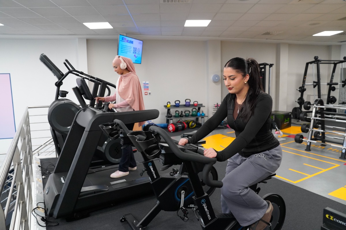 Women working out on The Mezz