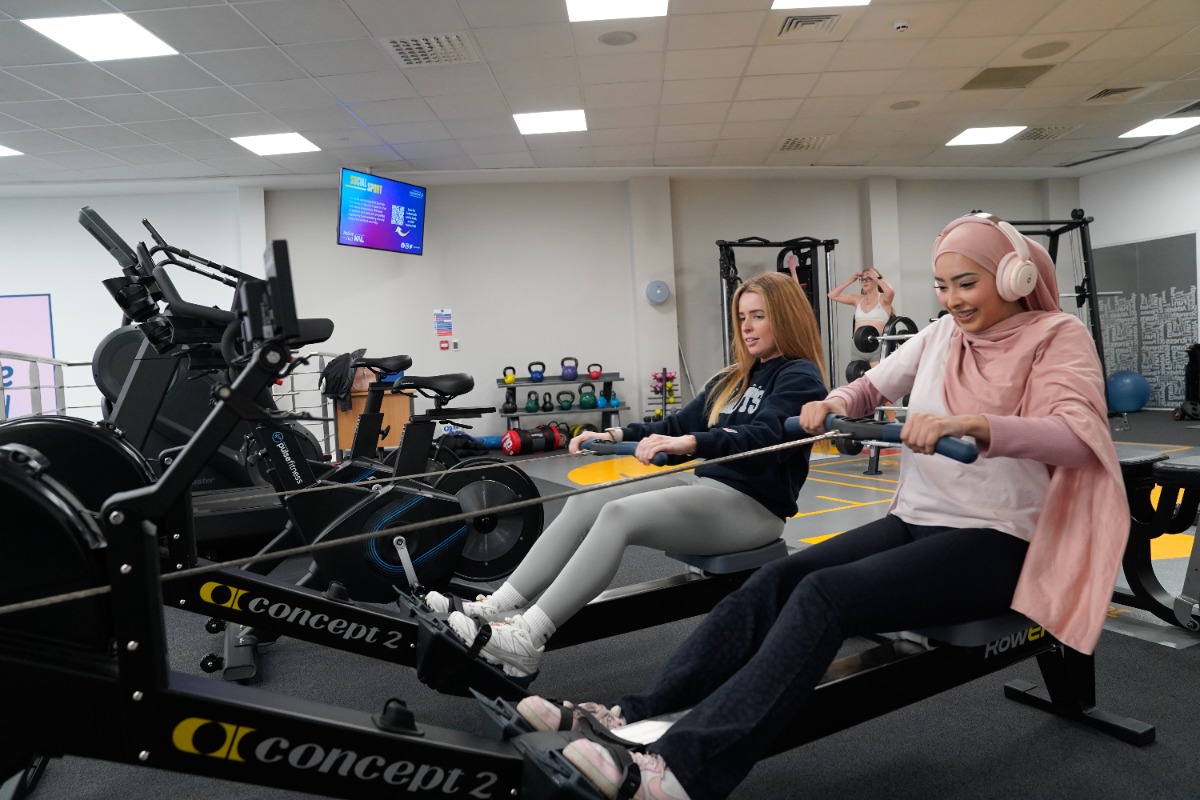 Women working out on The Mezz