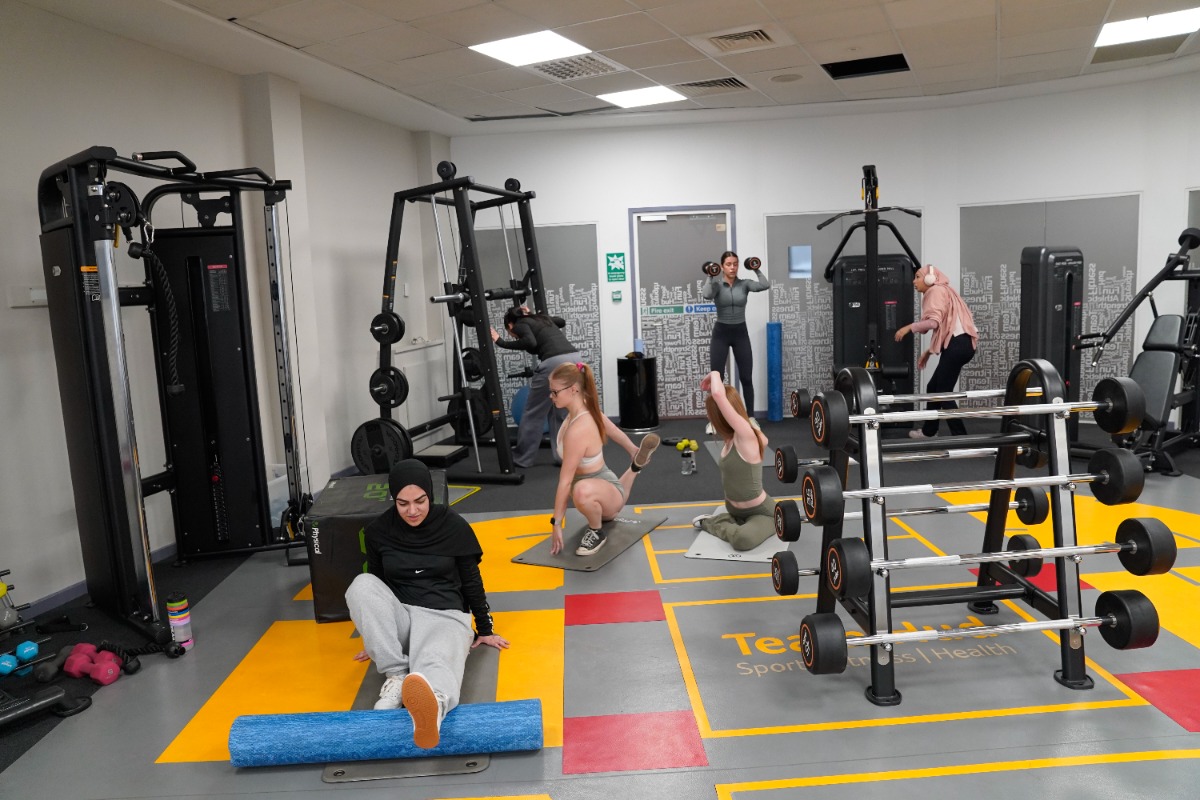 Women working out on The Mezz