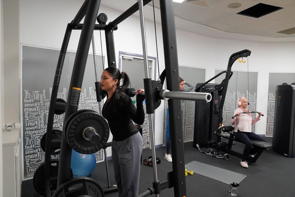 Women working out on The Mezz