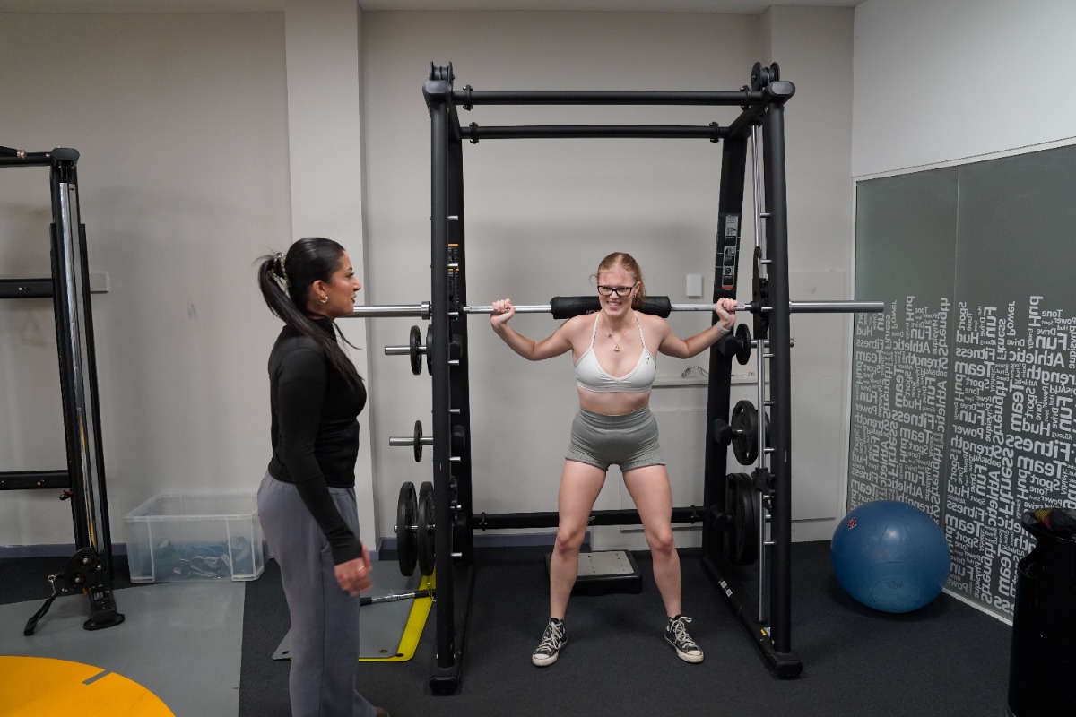 Women working out on The Mezz