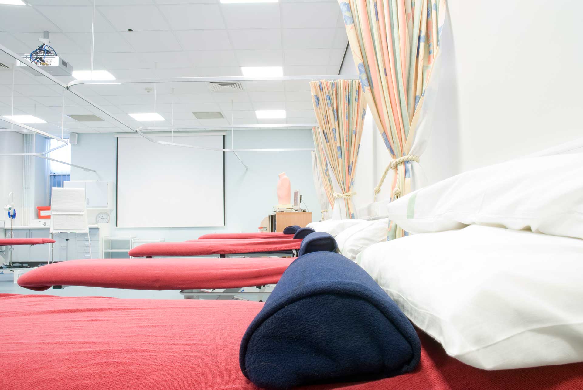 Physiotherapy treatment rooms 